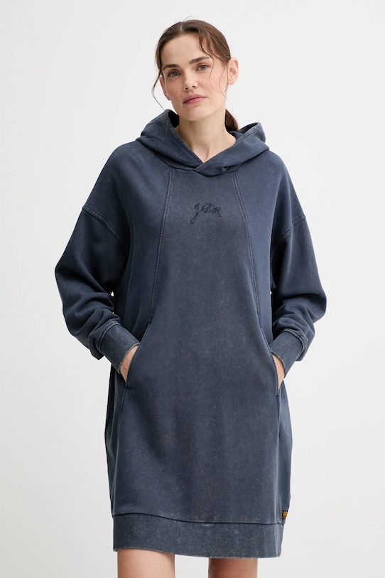 G-Star sukienka bawełniana bawełna niebieski D27165.D969