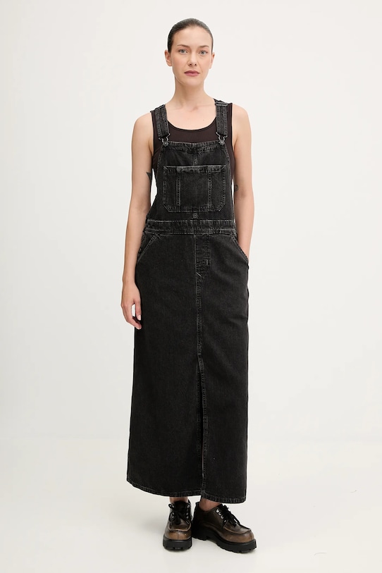G-Star rochie jeans maxi negru D27734.E091