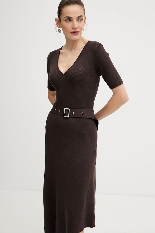 Šaty Karl Lagerfeld hnedá A4W13026