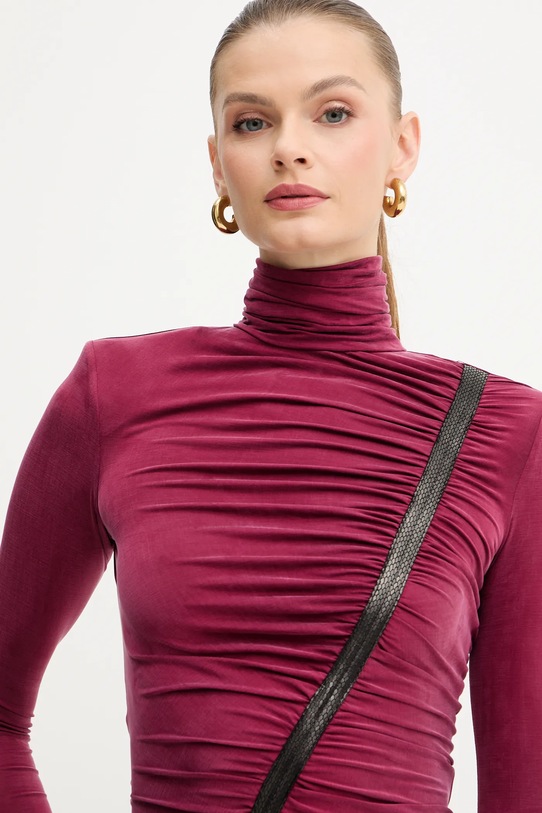 Elisabetta Franchi rochie ABR0957E2 burgundia