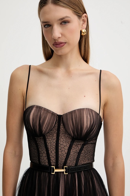 Elisabetta Franchi sukienka czarny AB88957E2