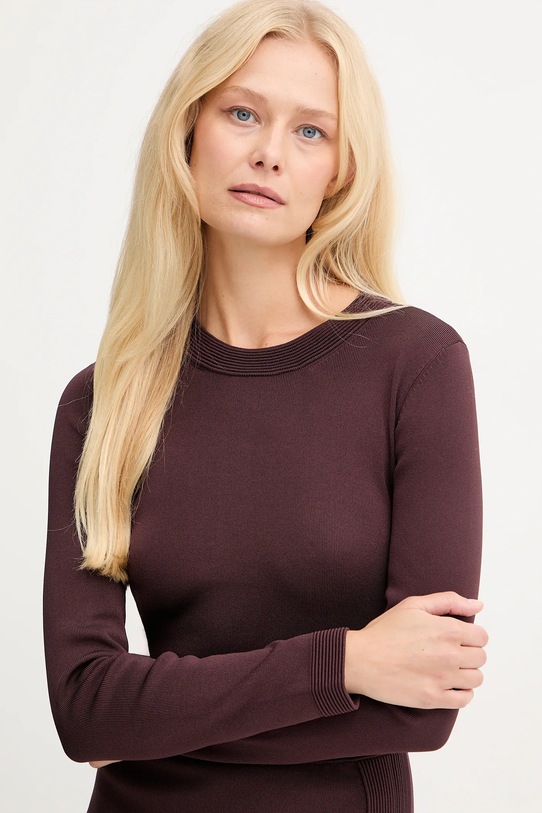 Elisabetta Franchi sukienka bordowy AM28S57E2