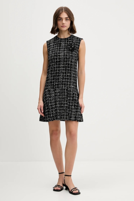 Vunena haljina HUGO 50547635 crna AW25