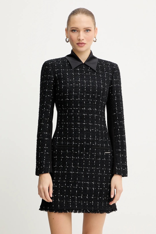Obleka z dodatkom volne Karl Lagerfeld Mini črna A4W13021