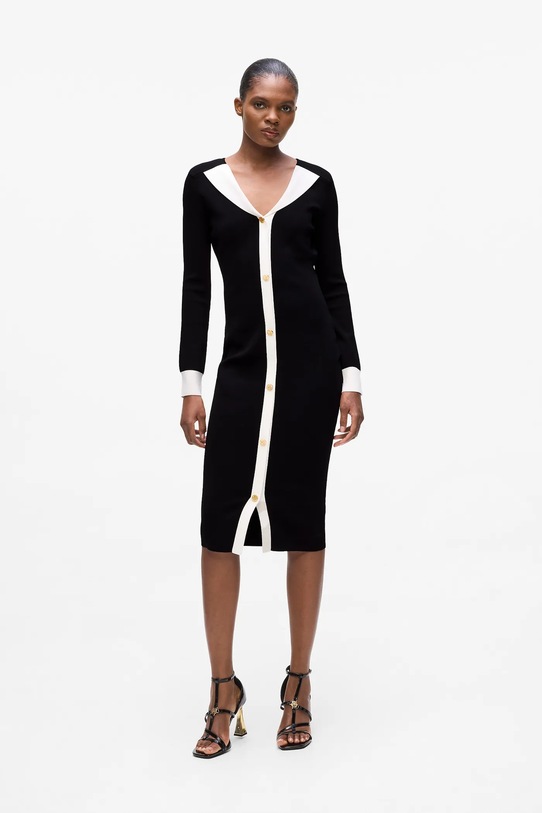 Karl Lagerfeld vestito midi nero A4W13025