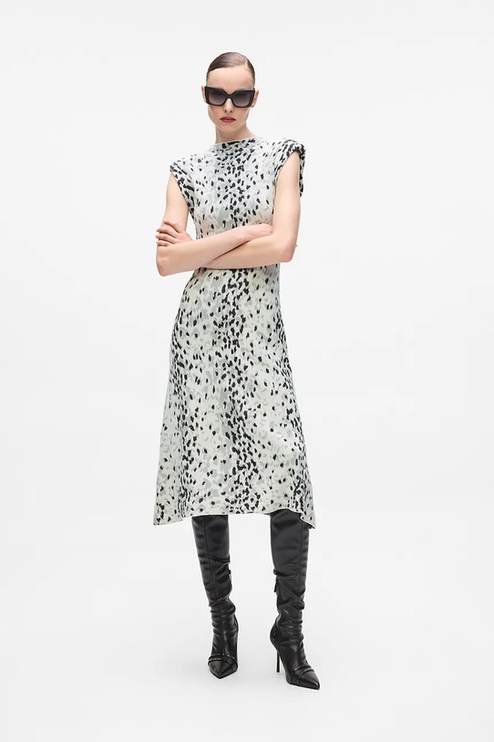 Karl Lagerfeld sukienka beżowy A4W13030