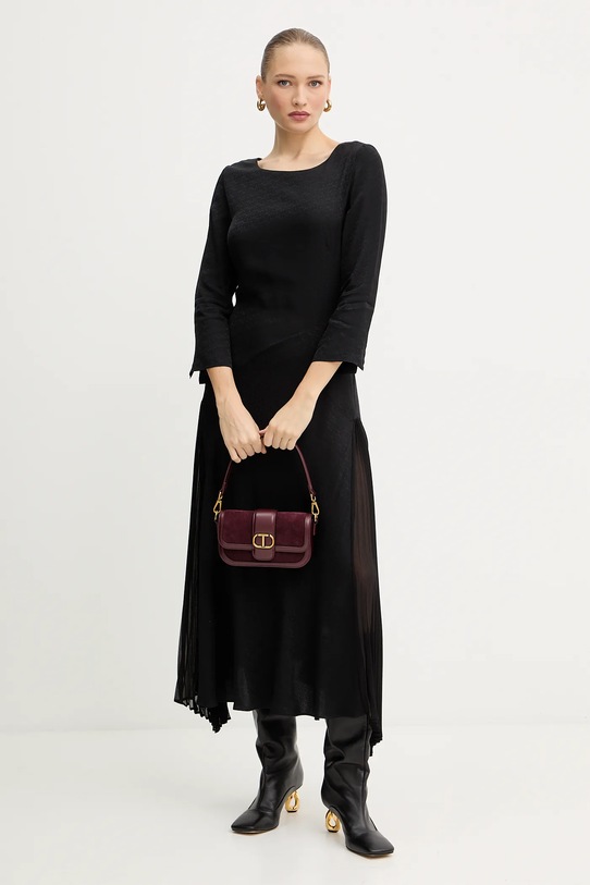 Obleka Karl Lagerfeld A4W13037 črna AW25