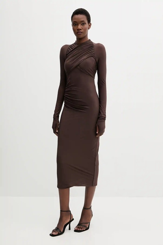 Aniye By sukienka casual brązowy 181323