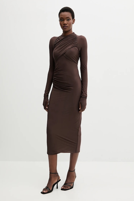 Aniye By sukienka casual brązowy 181323