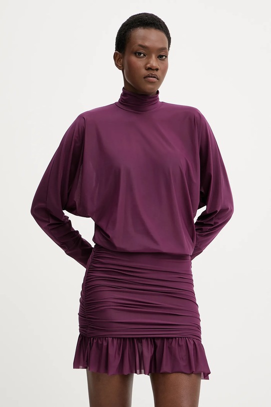 Aniye By sukienka z elastanem fioletowy 181424
