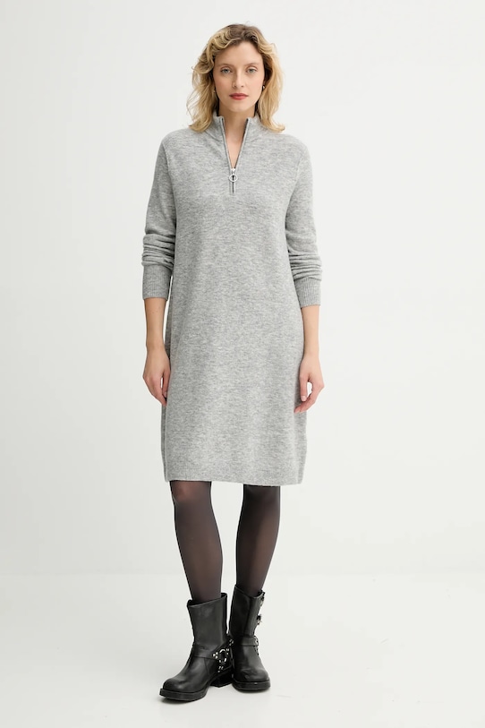Marc O'Polo sukienka z dodatkiem wełny 5000006932 szary AW25