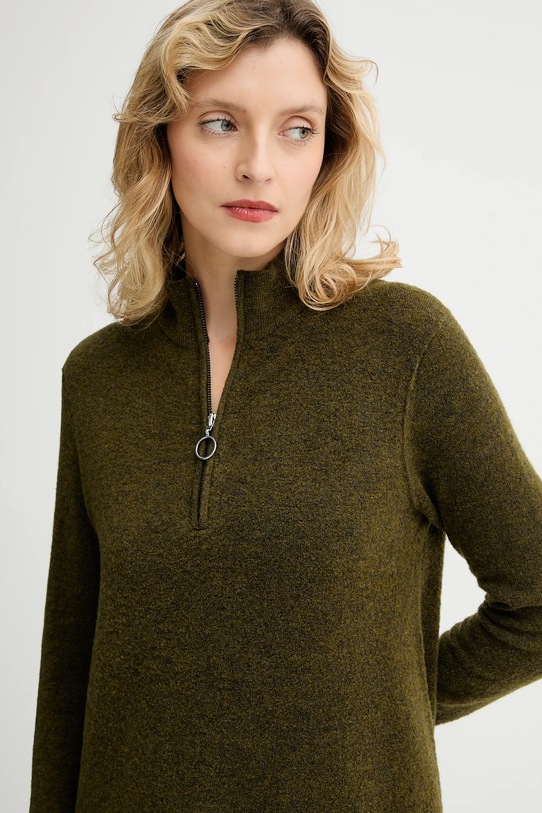 Marc O'Polo sukienka z dodatkiem wełny zielony 5000006932