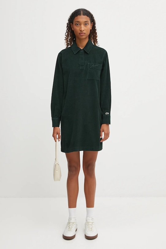 Lacoste sukienka sztruksowa EF5335