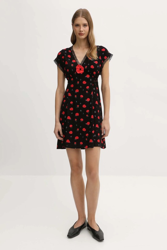 The Sleeper sukienka PMNDR02F017L czarny AW25