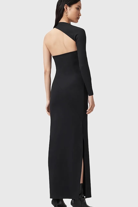 Šaty AllSaints ARI W074DD čierna