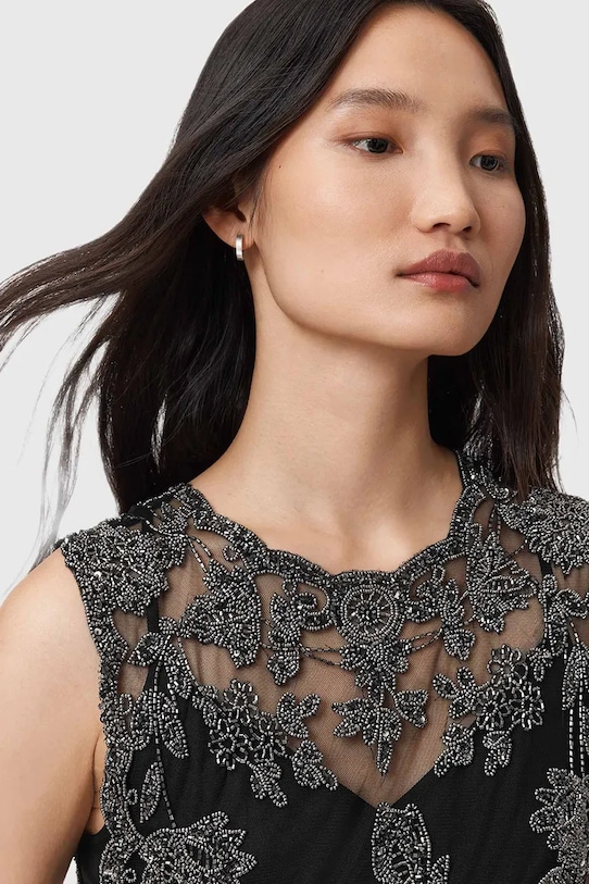 AllSaints sukienka INAYA W043DD czarny AW25