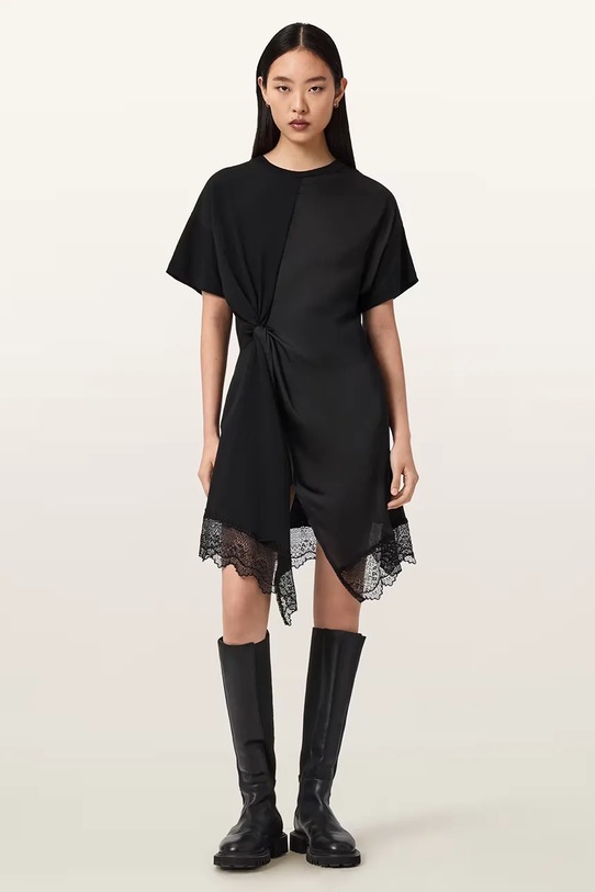 AllSaints sukienka LANA czarny W097DD