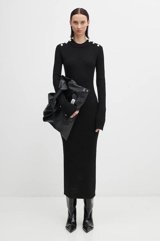 Sportmax sukienka z dodatkiem wełny GARIBO 2522326022600