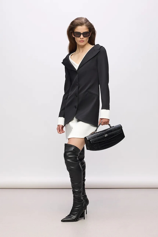 Karl Lagerfeld sukienka czarny A4W13053