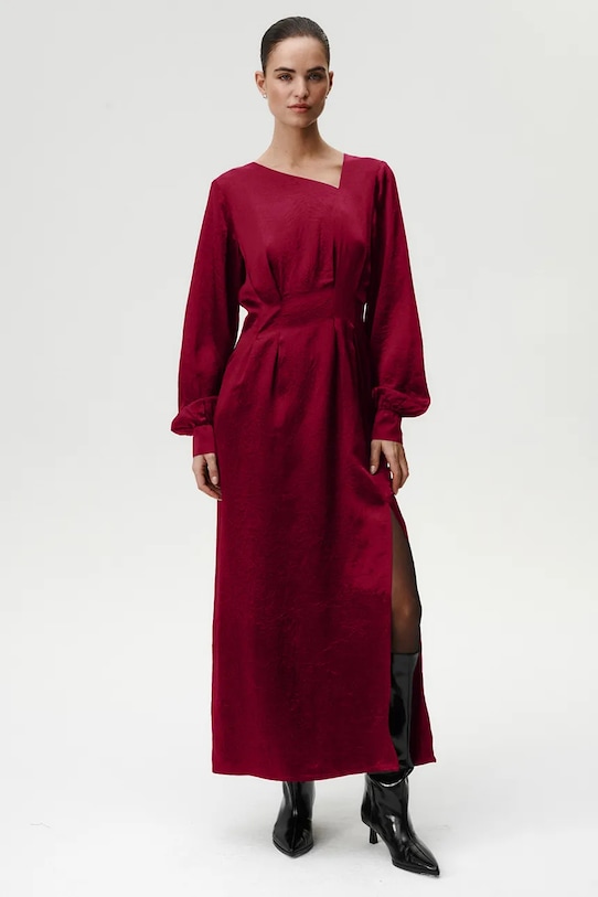 Undress Code rochie maxi burgundia 1080UC