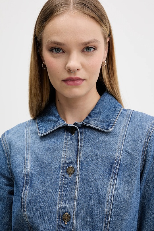 Rifľové šaty Guess Jeans modrá W5BK48.D5M48