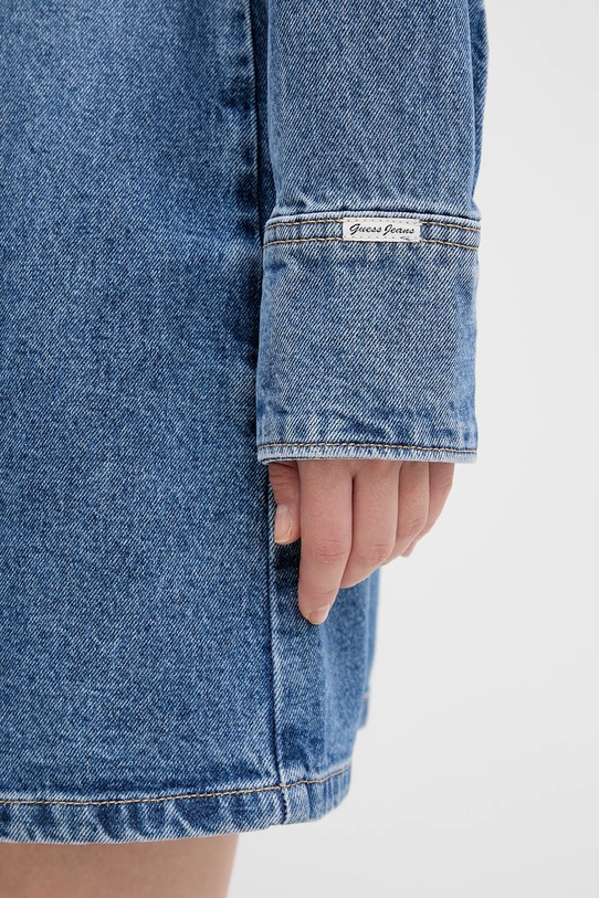 Rifľové šaty Guess Jeans W5BK48.D5M48 modrá