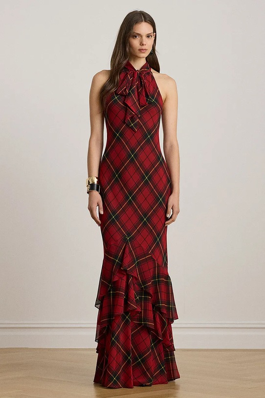 Платье Lauren Ralph Lauren maxi красный 253979955