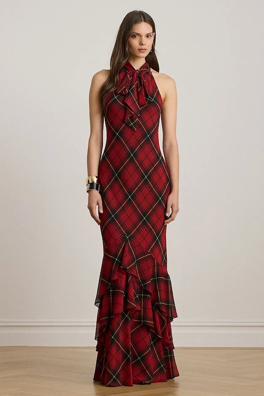 Платье Lauren Ralph Lauren maxi красный 253979955
