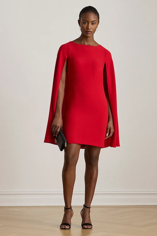 Lauren Ralph Lauren sukienka tkanina czerwony 253980921