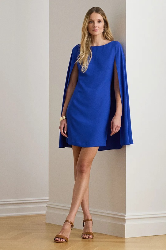 Lauren Ralph Lauren sukienka midi niebieski 253980921