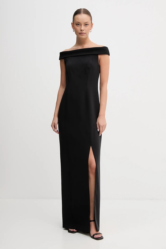 Φόρεμα Lauren Ralph Lauren με ελαστάν μαύρο 253982109