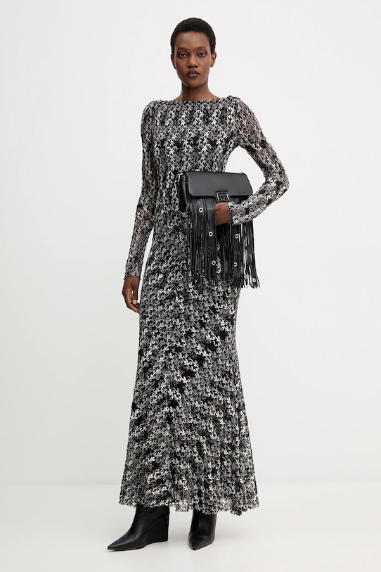 Missoni sukienka DS25WG21.BR012H czarny AW25