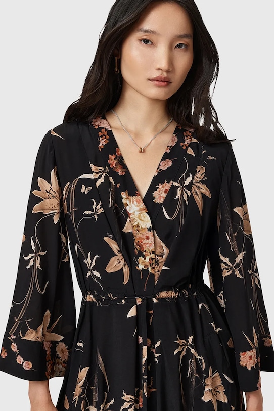 AllSaints sukienka DIANA W020DD czarny AW25