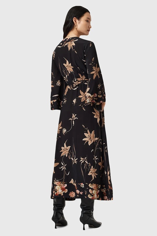 Obleka AllSaints DIANA črna W020DD