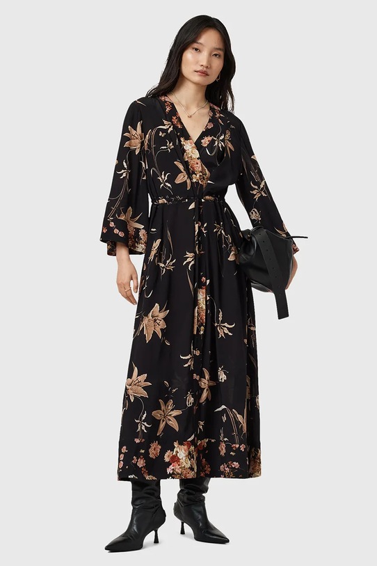 AllSaints sukienka DIANA W020DD czarny