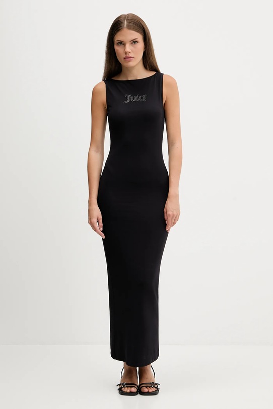 Juicy Couture sukienka z elastanem czarny JCWED225318