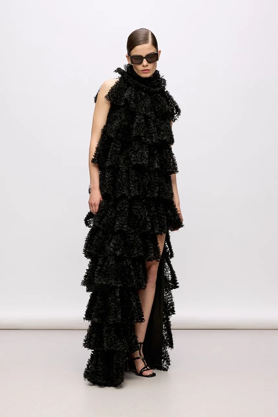 Karl Lagerfeld sukienka czarny A4W13062