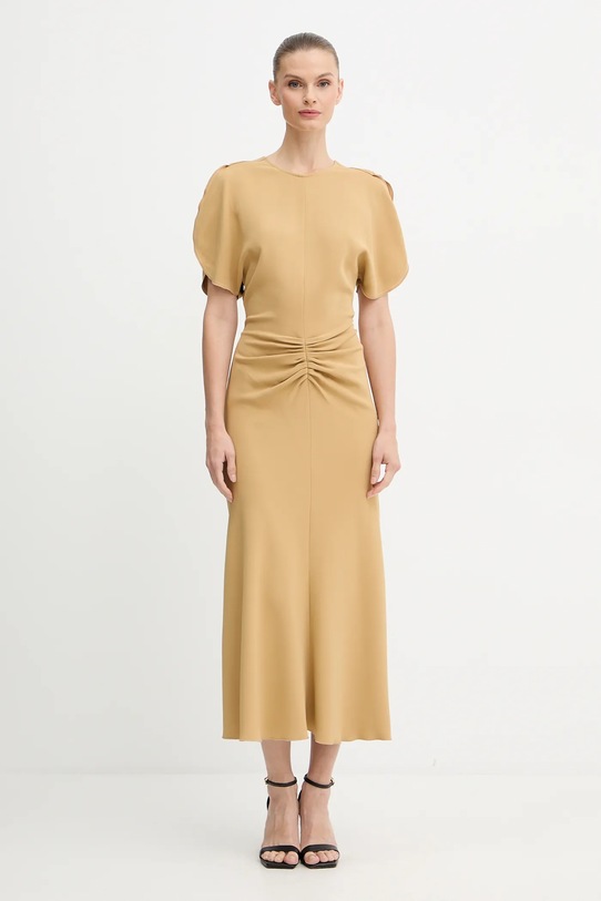 Victoria Beckham sukienka z elastanem zielony 1425WDR005227C