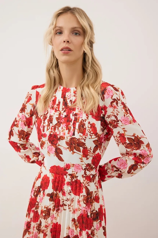 Bizuu rochie NYLA NYLA.KREMOWY rosu AW25