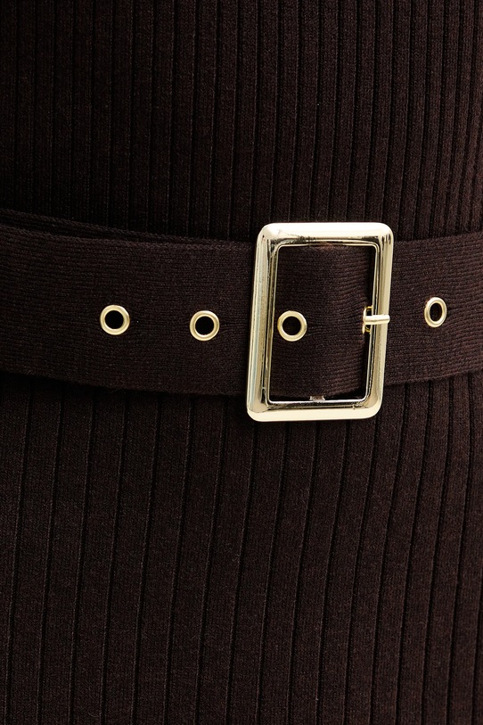 Morgan sukienka z domieszką wełny RMCAFE brązowy