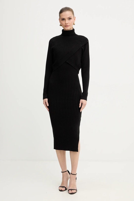 Morgan sukienka i sweter RMORIA czarny SS26