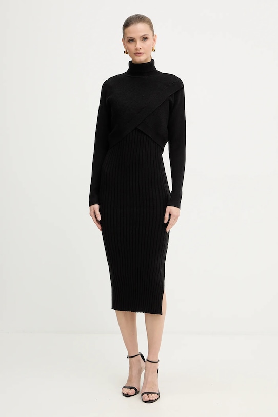 Morgan sukienka i sweter RMORIA czarny SS26