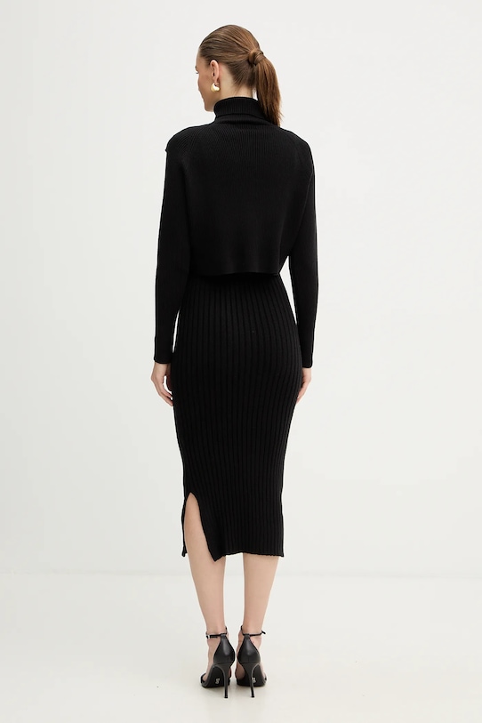 Odzież Morgan sukienka i sweter RMORIA czarny