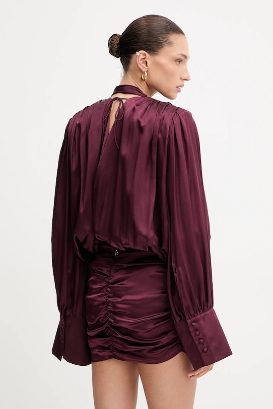 Îmbrăcăminte Rotate rochie de mătase 1146532734 burgundia