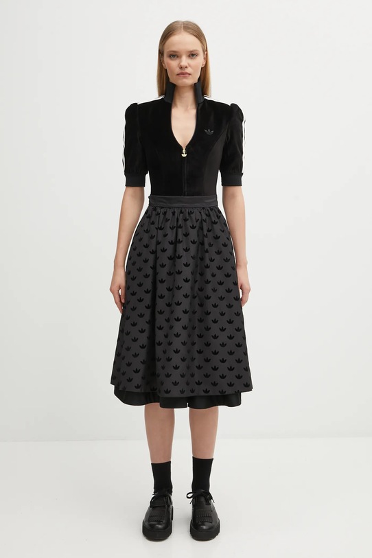adidas Originals vestito Dirndl svasato nero KF2302