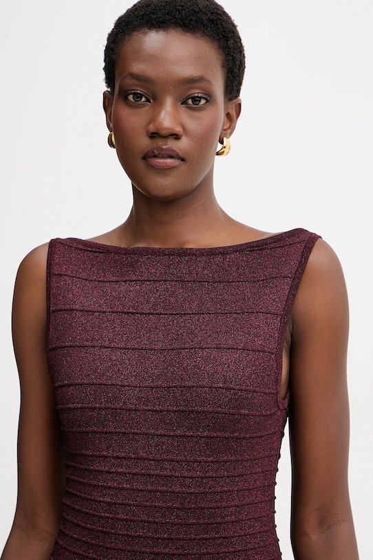 Retrofete sukienka Audrina bordowy PF24.9478