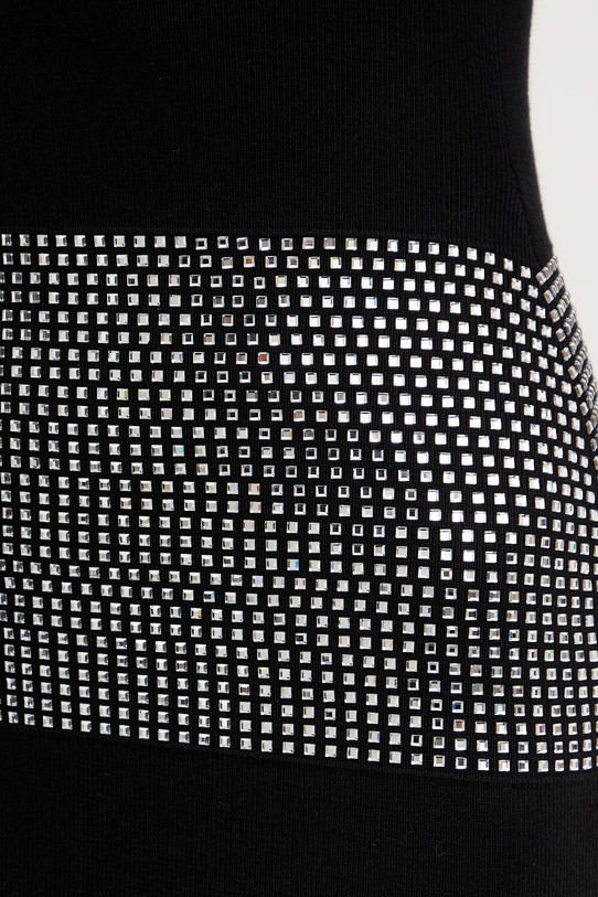 Retrofete sukienka z domieszką kaszmiru Leontine R.FW25.11784.17 czarny