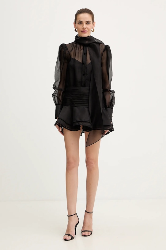 Retrofete sukienka jedwabna Celandine R.FW25.11858.17 czarny AW25