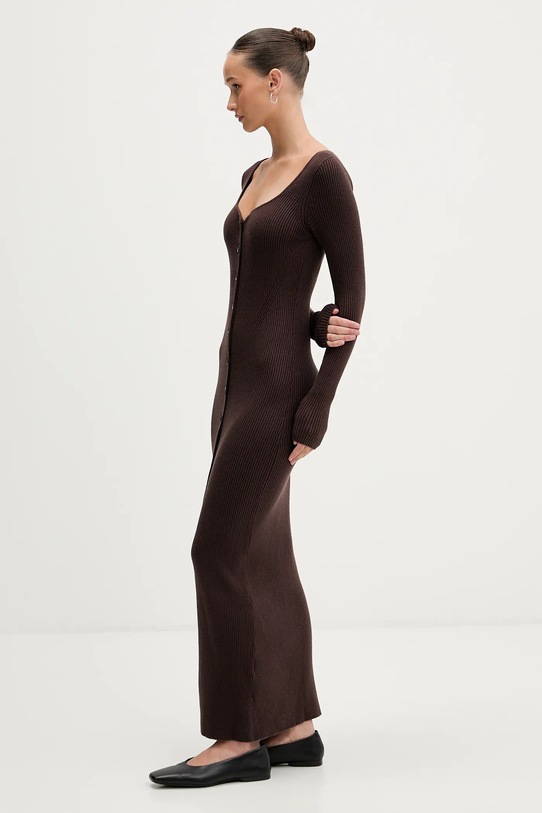 Šaty Abercrombie & Fitch KI159.6293.450 hnedá AW25