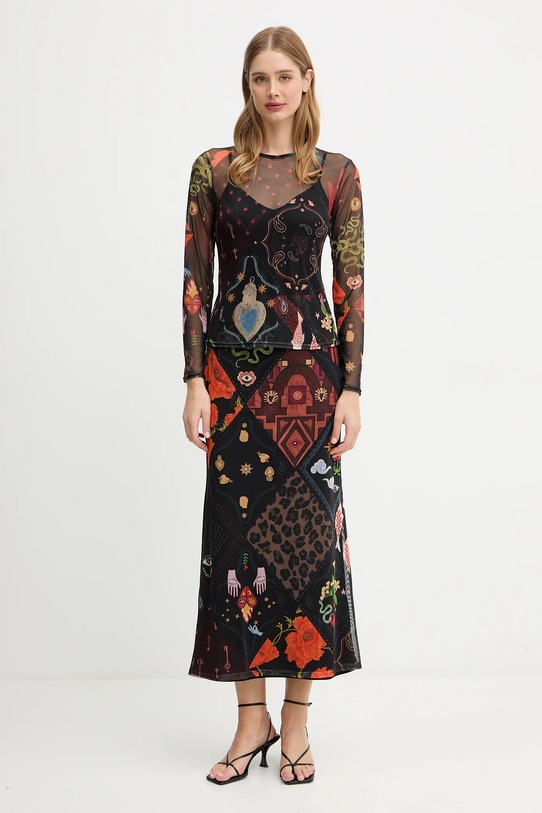 Never Fully Dressed spódnica NFDSK751 czarny AW25